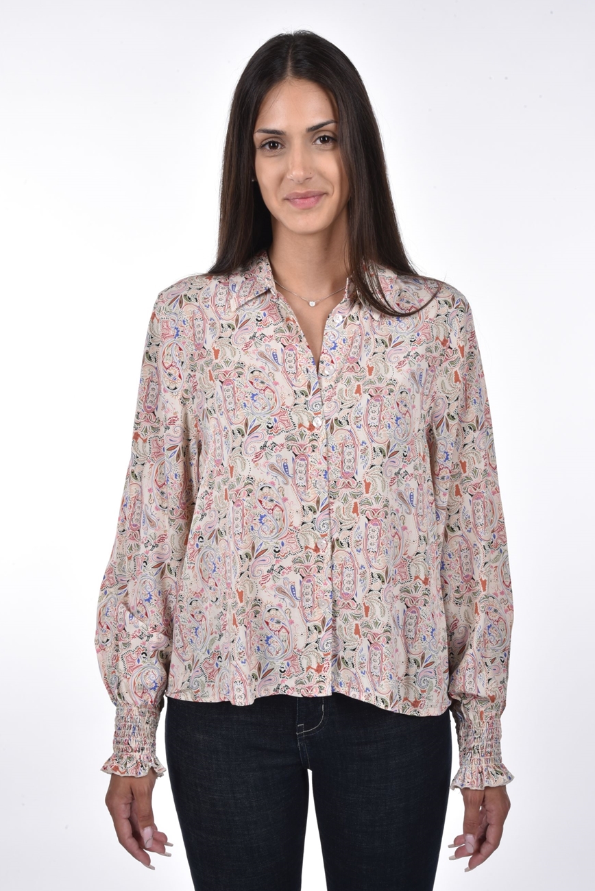 Taisa Blouse cropped smoked cuff