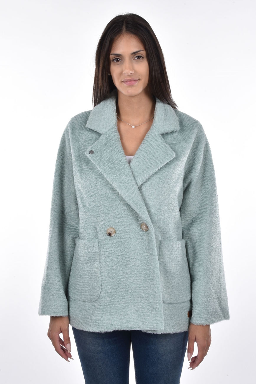 Silia Coat relaxed fit pocket