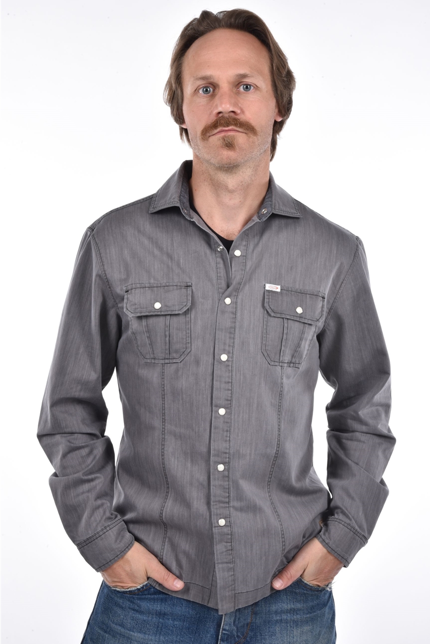 Soglio Shirt grey denim