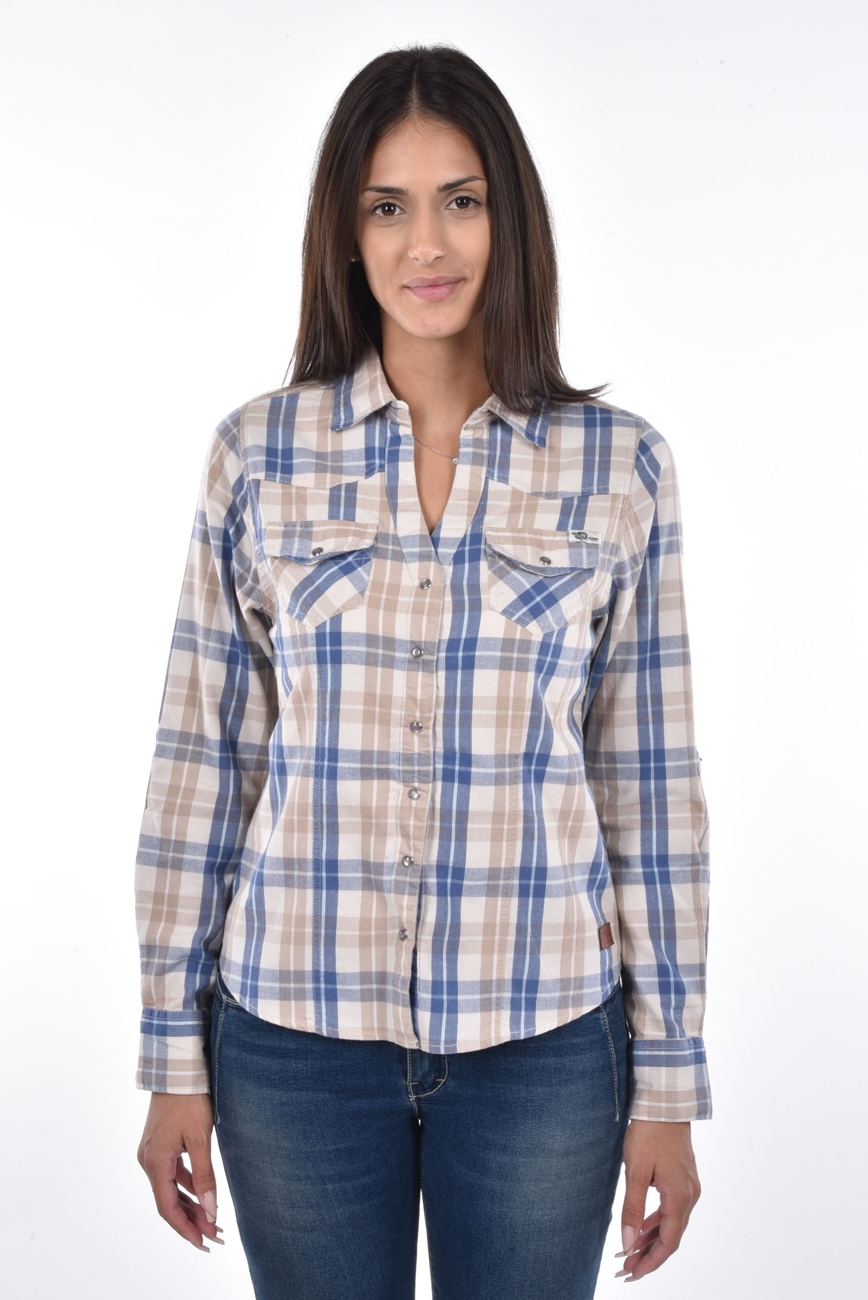 Sault Blouse chequered