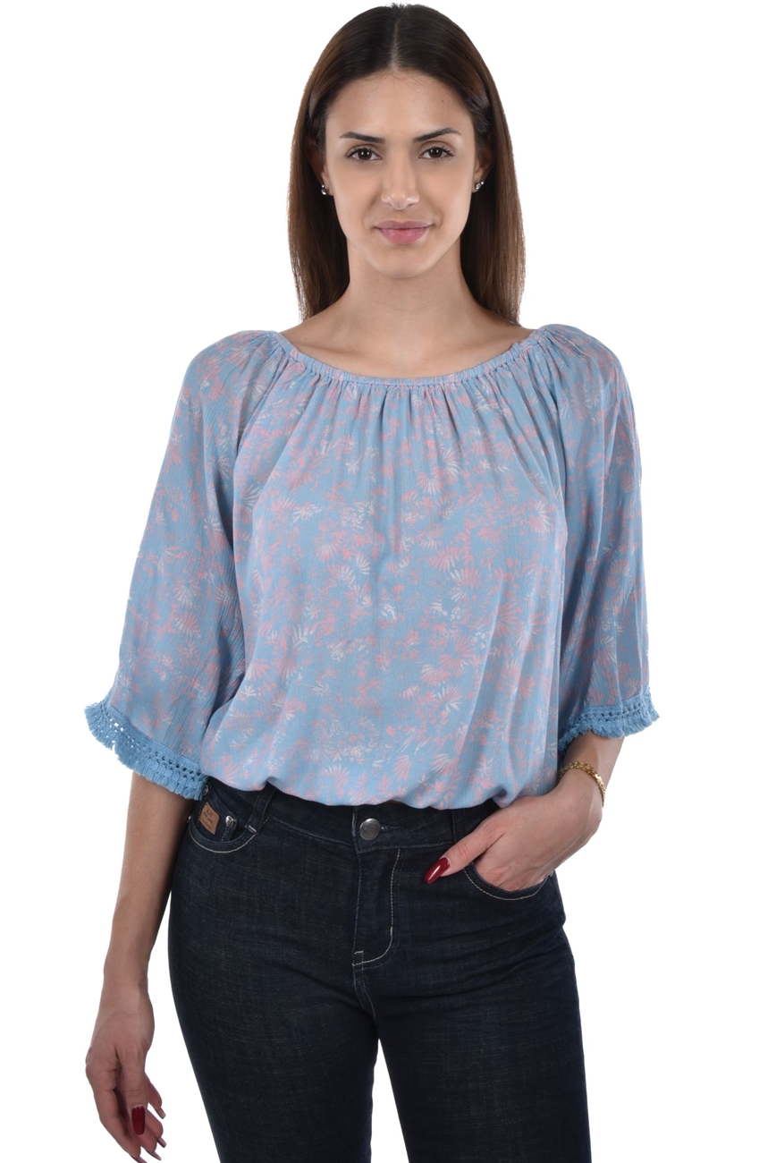 Sabira Blouse cropped trims