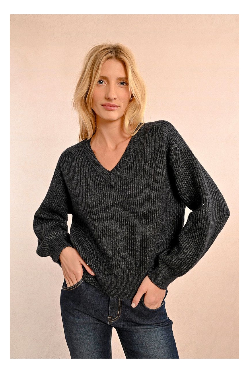 Pullover knitted pailletten