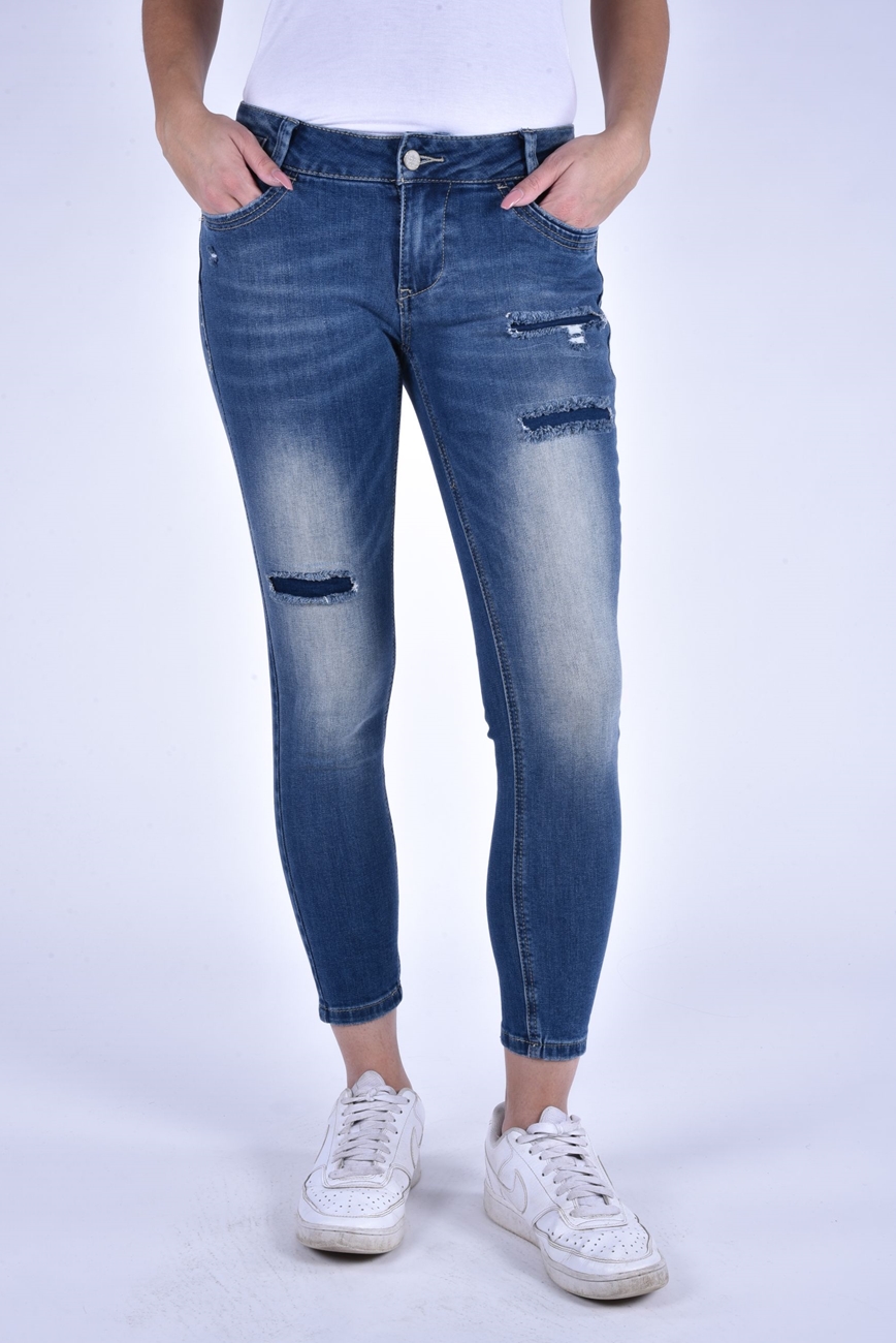 Jeans Kim-Zip cropped stretch