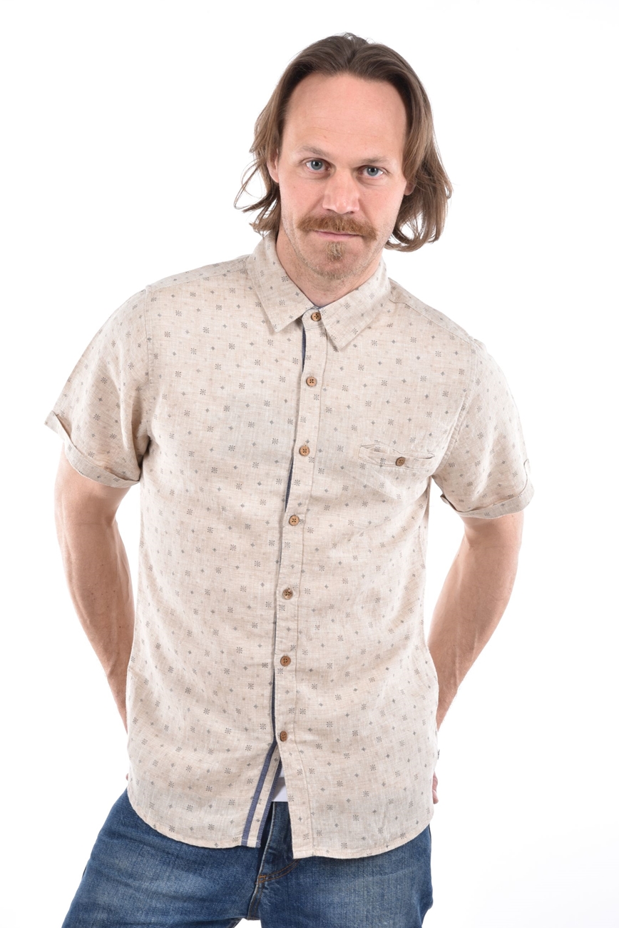 Masilo Shirt printed linen