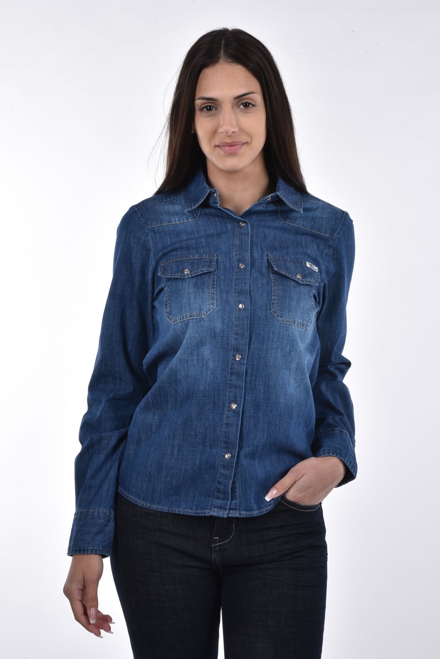 Scruff Blouse light denim