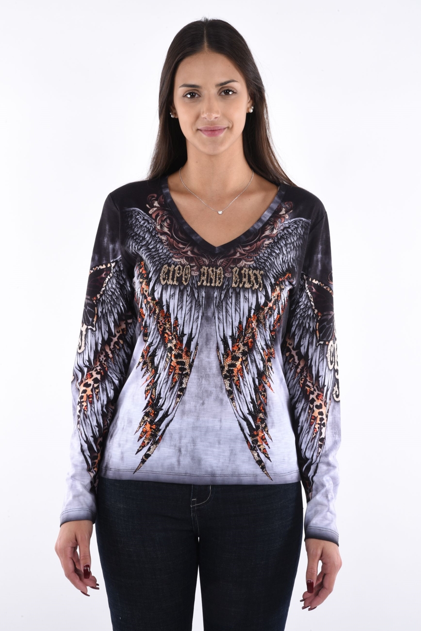 T-Shirt Strass l/s