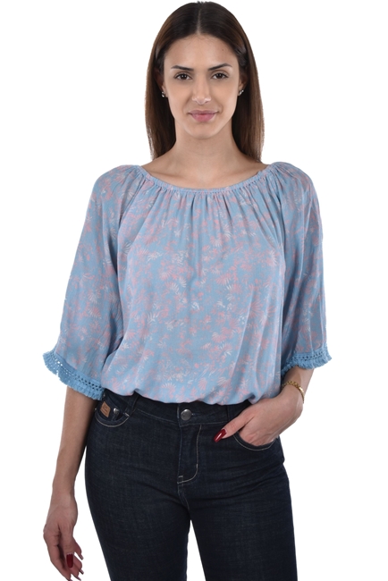 Sabira Blouse cropped trims