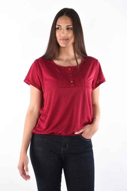 Nave T-Shirt with pleats