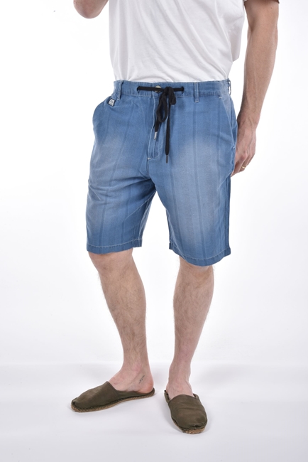 Monaco Shorts indigo stripes