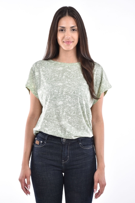 Tulin T-Shirt cropped allover print